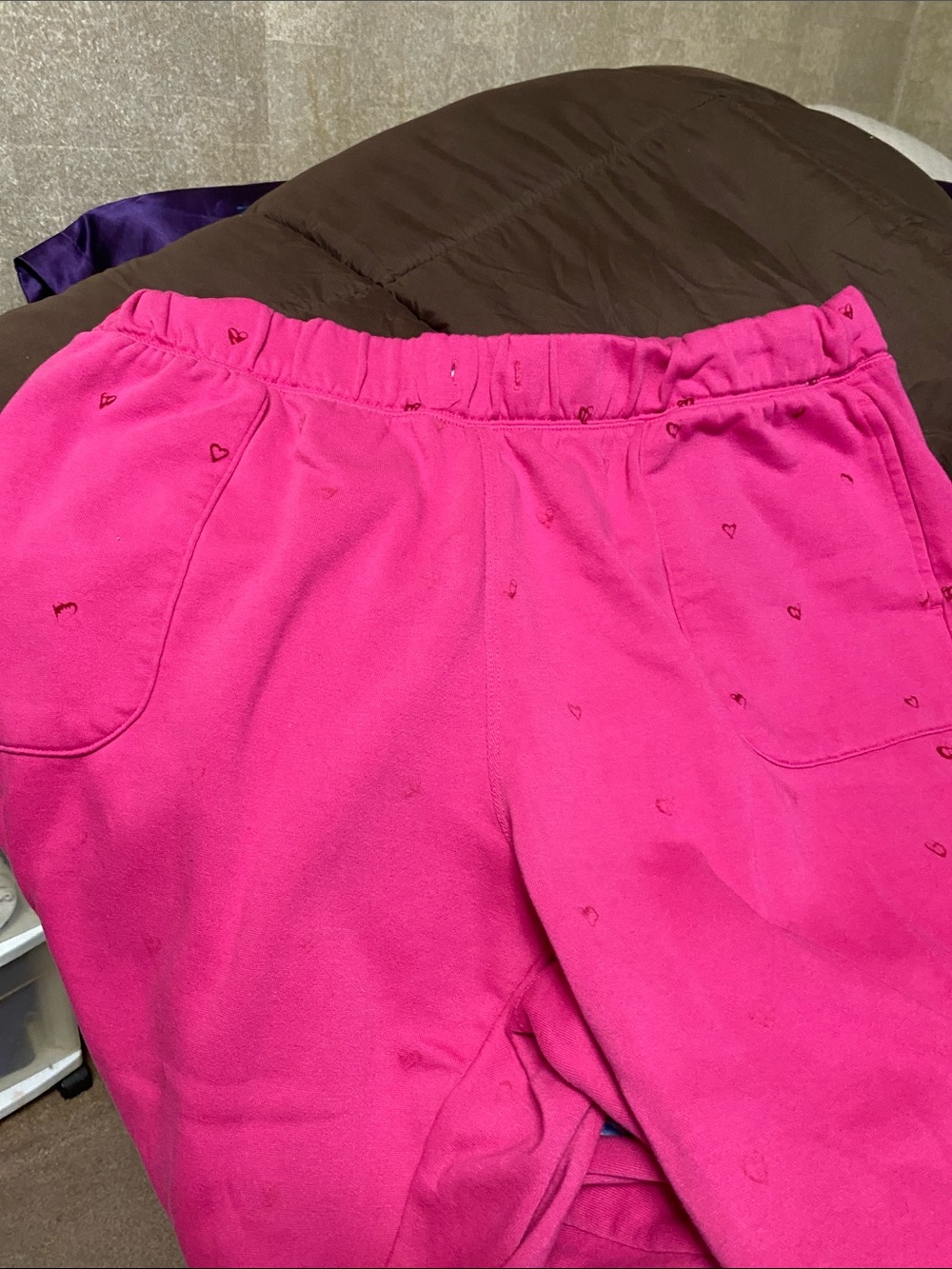Womens pink jogging pants